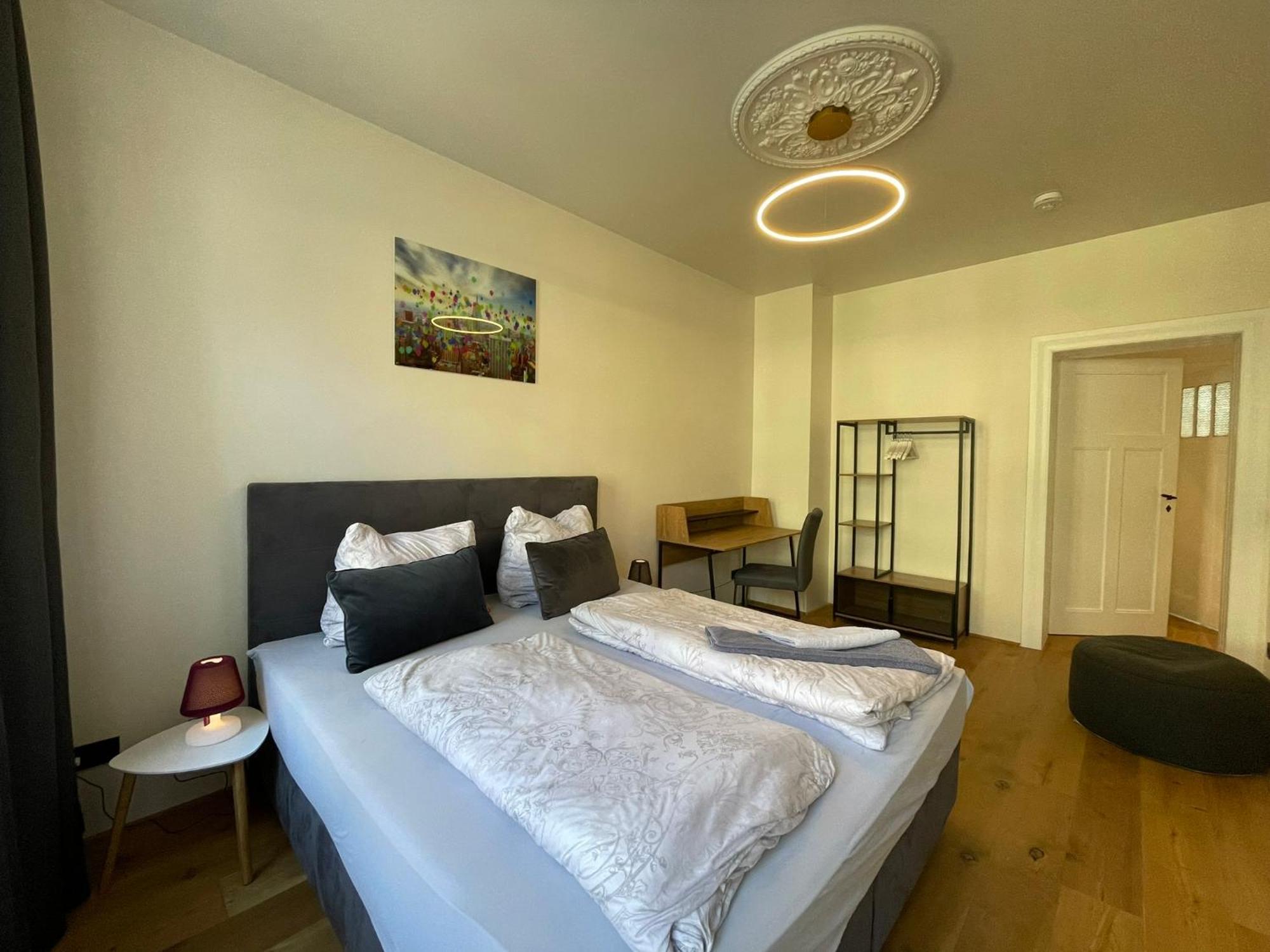 Soul-Apartment Balkon Privatparkplatz 2 Boxspringbetten 55Zoll Tv Wlan Leipzig Exterior photo