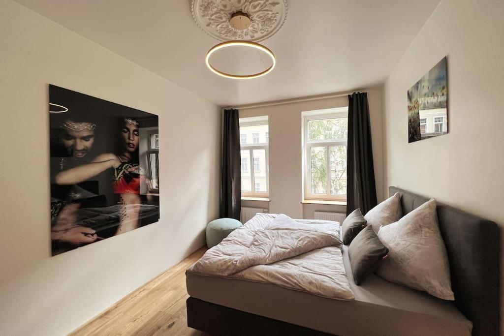 Soul-Apartment Balkon Privatparkplatz 2 Boxspringbetten 55Zoll Tv Wlan Leipzig Exterior photo